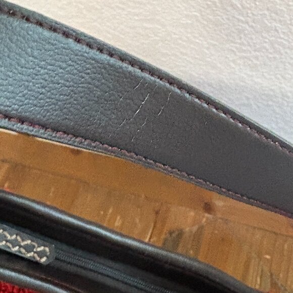 The Sak Red and Brown Crochet Shoulder Bag - Picture 10 of 15